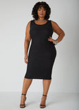 Plus Size Knit Tank Dress Plus Size Casual Dress Matching Set