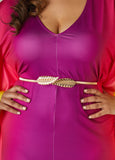 Belted Ombre Kaftan Dress