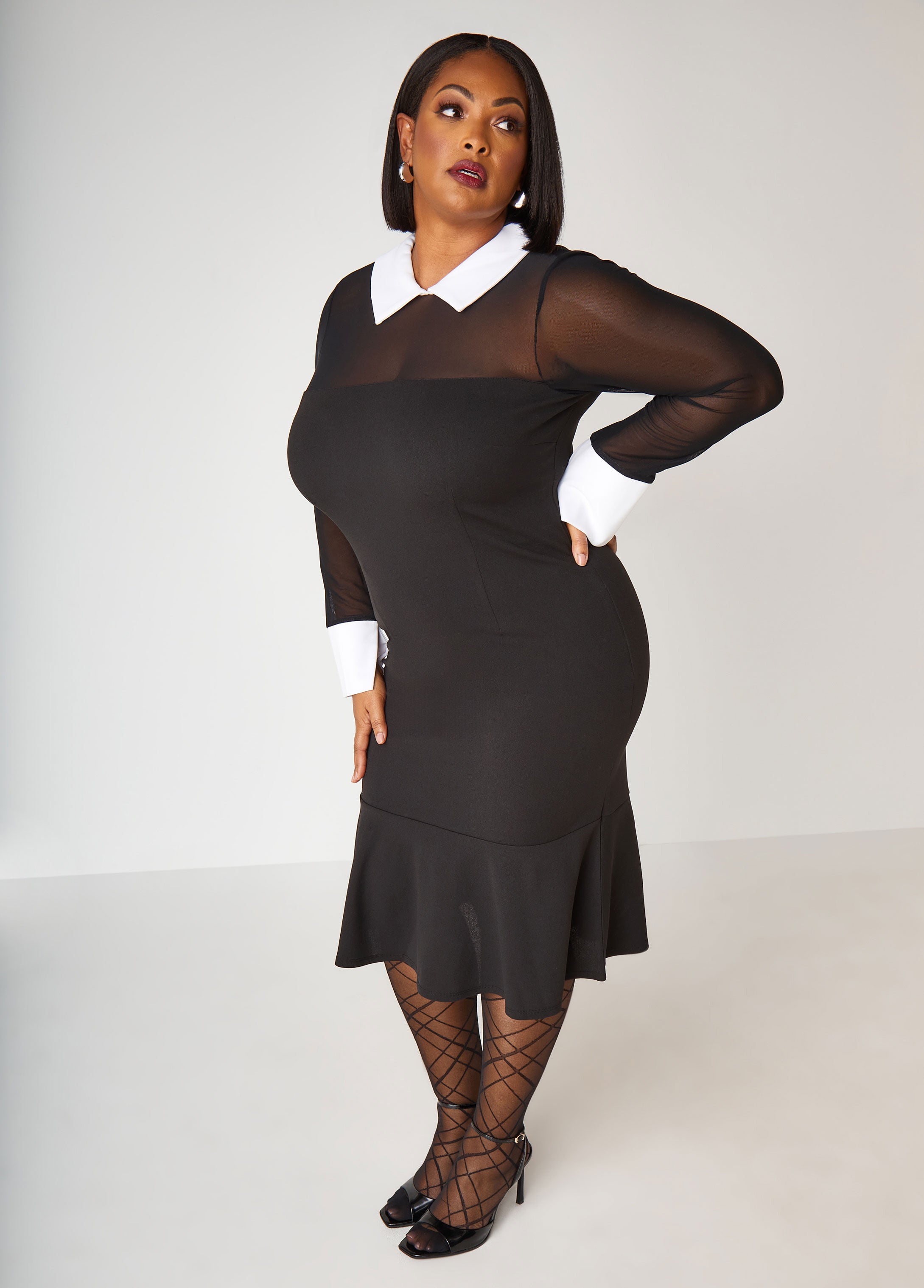 Plus Size Bodycon Dress Plus Size LBD Plus Size Black Dresses