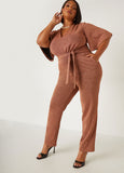 Lurex™ Straight Leg Jumpsuit