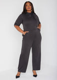 Knotted Straight Leg Jumpsuit