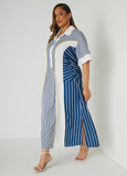 Plus Size Maxi Dress Plus Size Midaxi Dress Plus Size Striped Dress