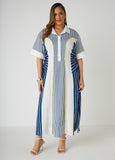 Plus Size Maxi Dress Plus Size Midaxi Dress Plus Size Striped Dress