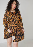 Leopard A Line Dress