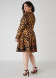 Leopard A Line Dress