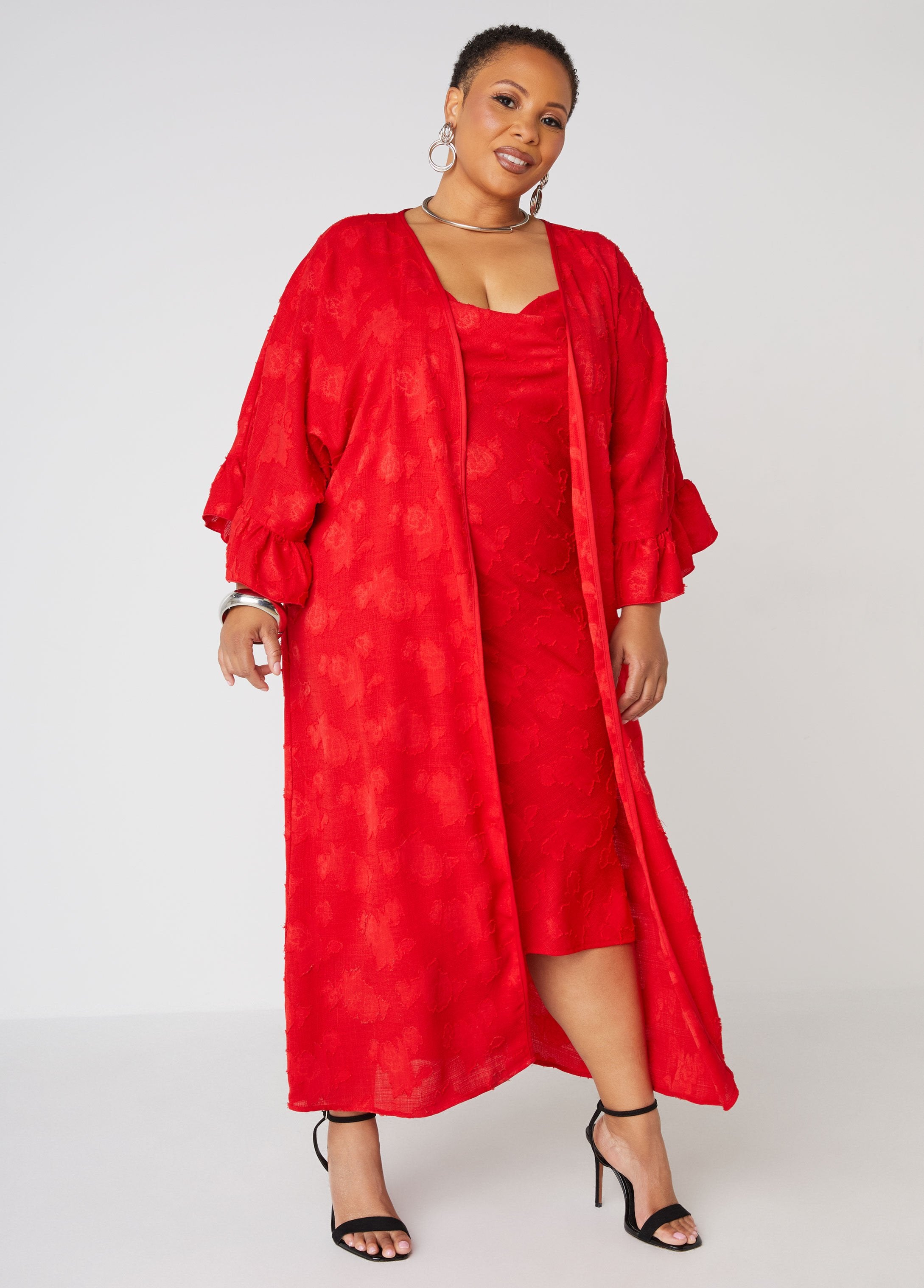 Plus Size Duster Plus Size Sexy Date Night Matching Set