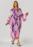 Off The Shoulder Watercolor Dress