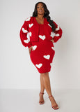 Heart Sweater Dress