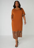 Plus Size T Shirt Dress Plus Size Maxi Dress Plus Size Leopard Dress