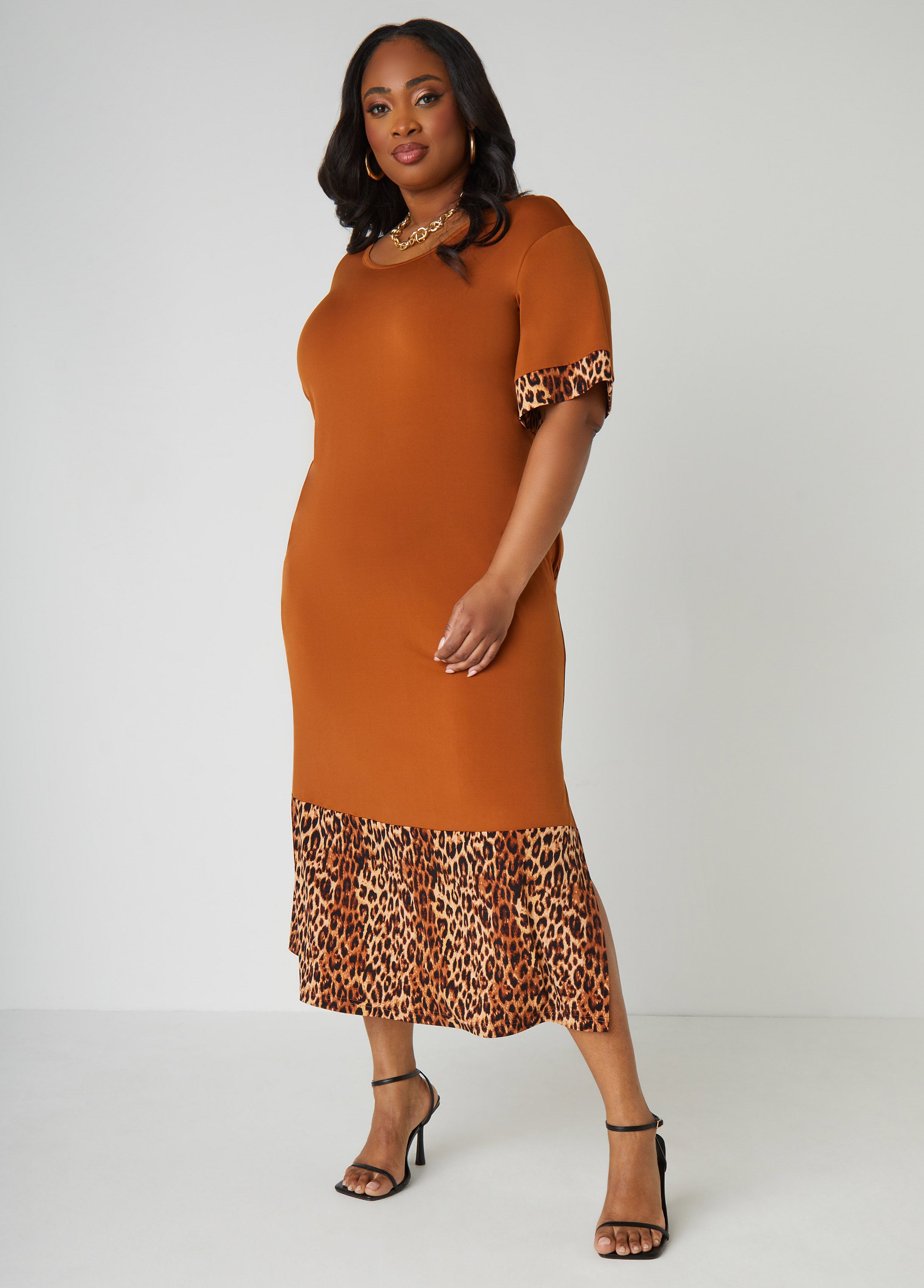 Plus Size T Shirt Dress Plus Size Maxi Dress Plus Size Leopard Dress