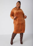 Plus Size Y2K Velour Dress Plus Size Casual Dress Plus Size Fashion