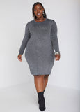 Lurex™ Bodycon Sweater Dress