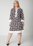 Chain Link Print Shirtdress