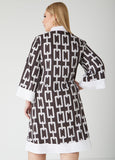 Chain Link Print Shirtdress