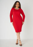 Ribbed Midi Bodycon Dress