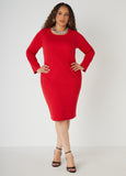 Ribbed Midi Bodycon Dress