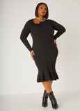 Plus Size Sweater Dress Plus Size Bodycon Dress Plus Size Cutout Dress