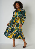 Plus Size jersey maxi dress plus size a line dress link print shirtdress