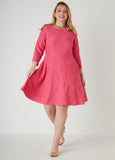 Plus Size Knit Dress Plus Size Spring Dress Plus Size Fit Flare Dress