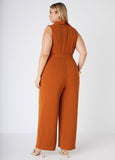 Double Breasted Wide Leg Jumpsuit