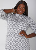 Swirl Sweater Shift Dress