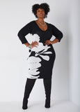 Plus Size Bodycon Sweater Dress Plus Size Floral Midi Dress
