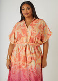 Ombre Paisley Midaxi Shirtdress