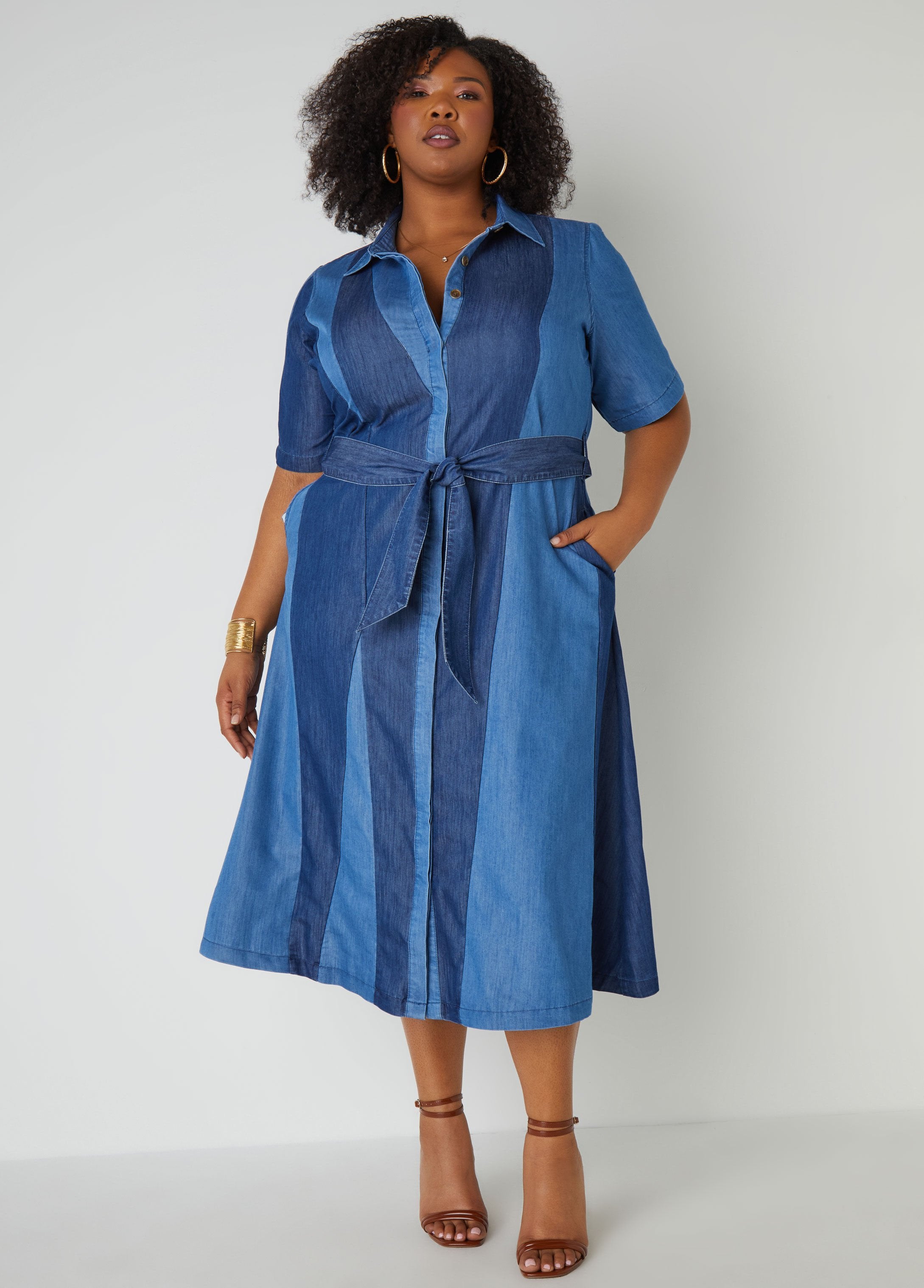 Plus Size Maxi Dress Plus Size Denim Dress Plus Size Jean Dress