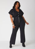 Plus Size denim jumpsuit plus size jean jumpsuit plus size denim