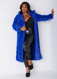 Faux Fur Hooded Coat