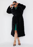 Hooded Faux Fur Coat