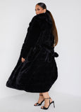 Hooded Faux Fur Coat