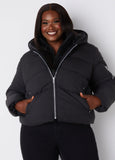 Plus Size Hooded Puffer Jacket Plus Size Fall Jacket