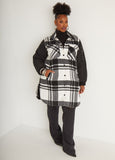 Quilted Paneled Plaid Shacket