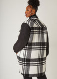 Quilted Paneled Plaid Shacket