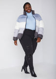 Colorblock Puffer Jacket