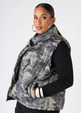 Camo Print Puffer Vest