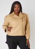 Puff Sleeved Moto Jacket