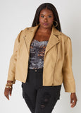 Puff Sleeved Moto Jacket