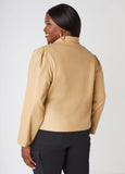 Puff Sleeved Moto Jacket