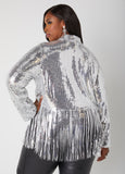 Fringed Sequin Jacket