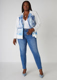 Denim Print Scuba Blazer