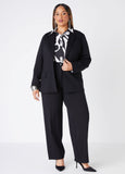 Button Front Ponte Blazer