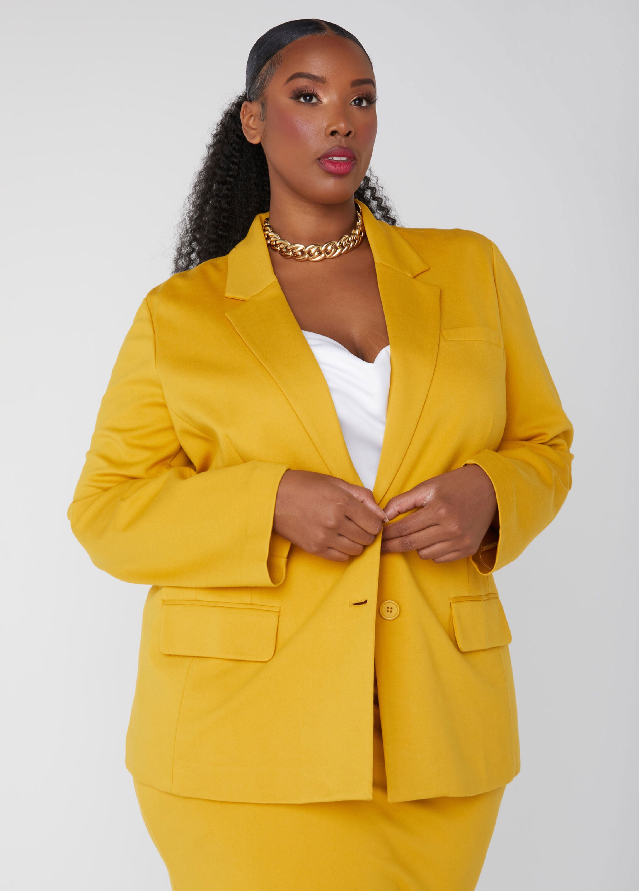 Plus Size Blazer Ponte Suit Separates Plus Size Jacket Plus Size Work Set