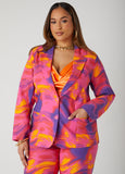 Plus Size Millenium Brushstroke Blazer