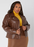 Moto Faux Leather Jacket