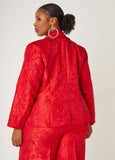 Embroidered Jacquard Blazer