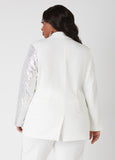 Sequined Double Breasted Blazer