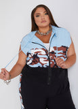 Plus Size Two Tone Hoodie Plus Size Two Piece Matching Set