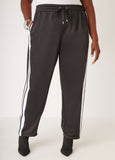 Pull On Striped Track Pants